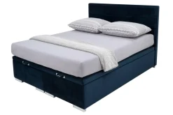 Łóżko tapicerowane FABRIZZIO FULL KP30 160, granatowe