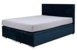 Łóżko tapicerowane FABRIZZIO FULL KP30 160, granatowe