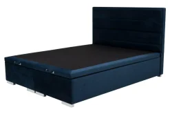 Łóżko tapicerowane FABRIZZIO FULL KP30 160, granatowe