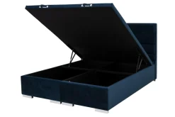 Łóżko tapicerowane FABRIZZIO FULL KP30 160, granatowe