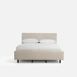 Łóżko tapicerowane kremowe LAURA ALTO 180x200 cm