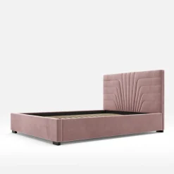 Łóżko tapicerowane różowe KARINA CORTO 160x200 cm