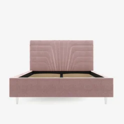 Łóżko tapicerowane różowe KARINA ALTO 140x200 cm