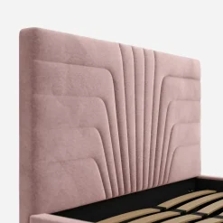 Łóżko tapicerowane różowe KARINA ALTO 140x200 cm
