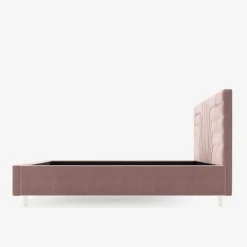 Łóżko tapicerowane różowe KARINA ALTO 160x200 cm