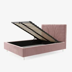Łóżko tapicerowane różowe KARINA ALTO 180x200 cm
