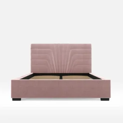 Łóżko tapicerowane różowe KARINA CORTO 140x200 cm