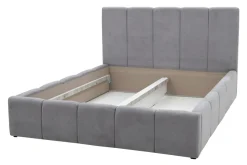 Łóżko tapicerowane szare ASTORIA 160x200 cm