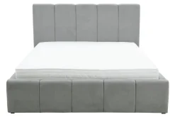 Łóżko tapicerowane szare ASTORIA 160x200 cm