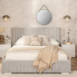 Łóżko tapicerowane z pojemnikiem SARAH II 140x200 cm
