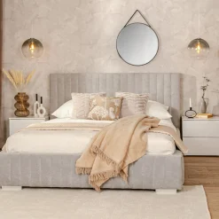Łóżko tapicerowane z pojemnikiem SARAH II 160x200 cm