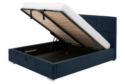Łóżko tapicerowane ze stelażem i pojemnikiem FABRIZZIO MAXI P 160x200 cm