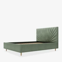 Łóżko tapicerowane zielone FELICIA ALTO 180x200 cm