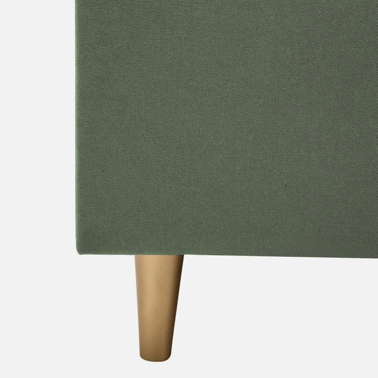 Łóżko welurowe oliwkowe SANTADI 120x200 cm