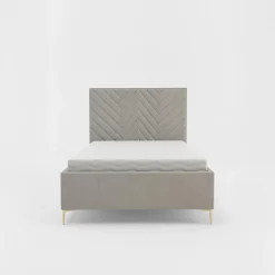 Łóżko welurowe z pojemnikiem PINO 120x200 cm