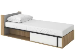 Łóżko z materacem i pojemnikiem 90 cm lewe IMOLA