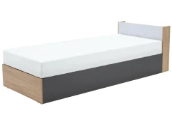Łóżko z materacem i pojemnikiem 90 cm lewe IMOLA