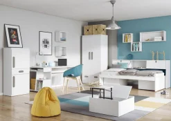 Łóżko z materacem, nadstawką, kontenerem typ 23 i 2 kontenerami typ 22 REPLAY