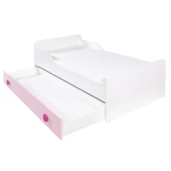 Łóżko z materacem różowe TOP BABY 80x160