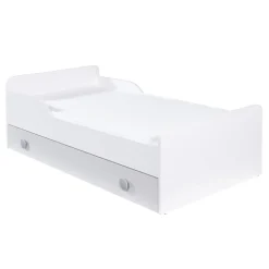 Łóżko z materacem szare TOP BABY 80x160