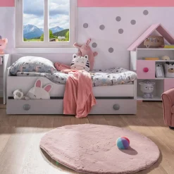 Łóżko z materacem szare TOP BABY 80x160