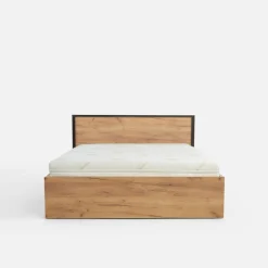 Łóżko z pojemnikiem i oświetleniem LED MALI 140x200 cm