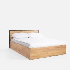 Łóżko z pojemnikiem i oświetleniem LED MALI 140x200 cm