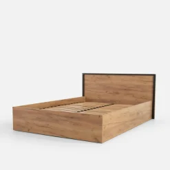 Łóżko z pojemnikiem i oświetleniem LED MALI 140x200 cm