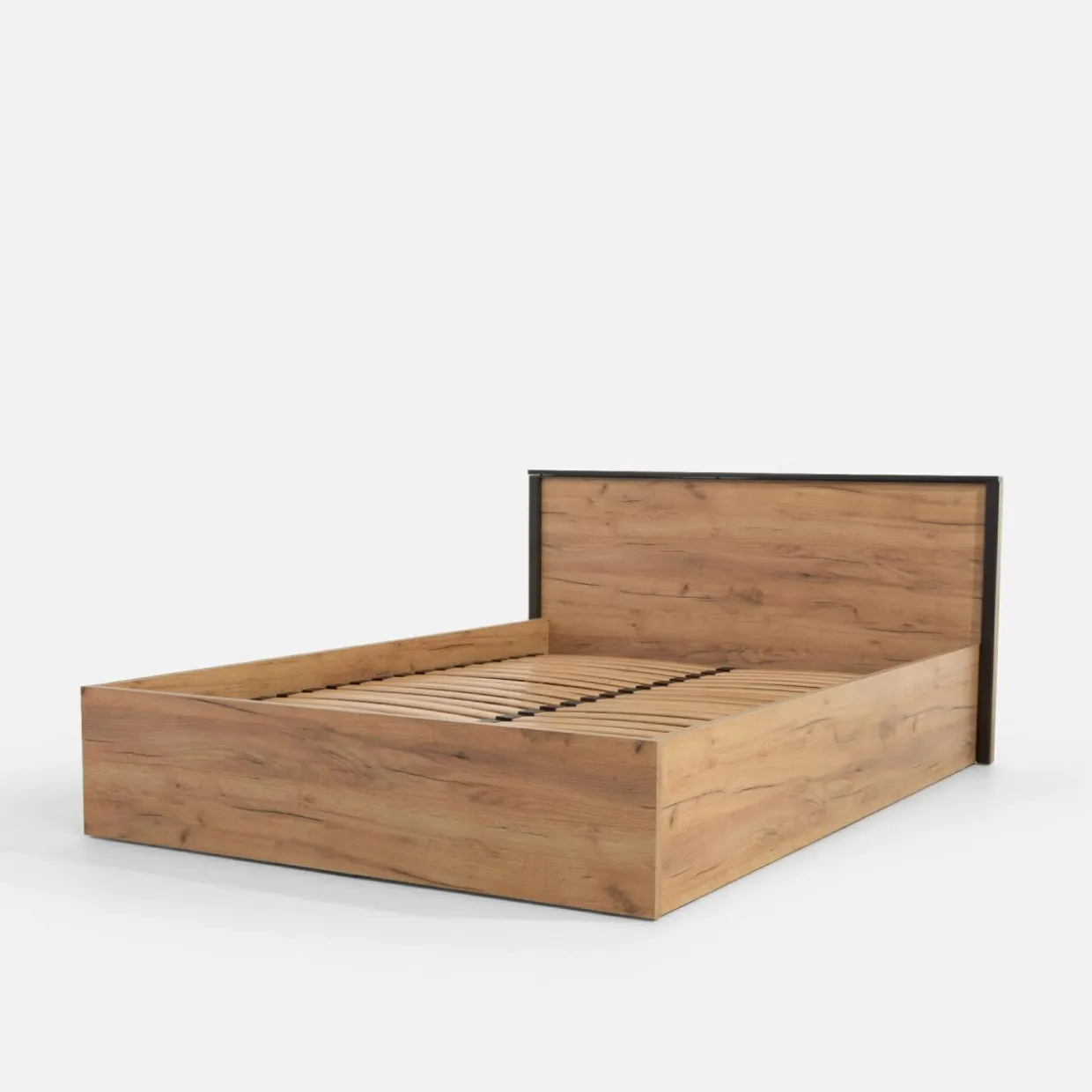 Łóżko z pojemnikiem i oświetleniem LED MALI 140x200 cm