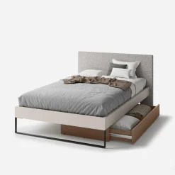 Łóżko z pojemnikiem i stelażem SIGMA 120x200 cm