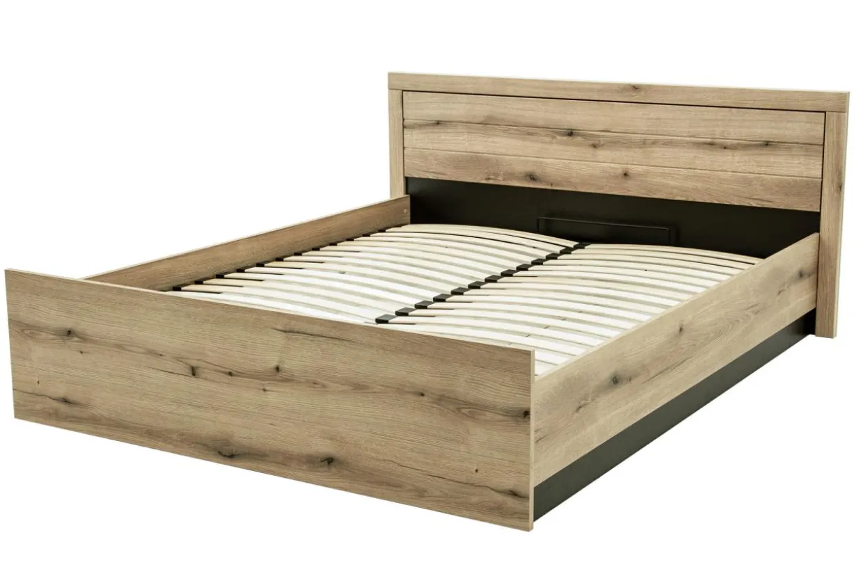 Łóżko z pojemnikiem i stelażem DENVER 160x200