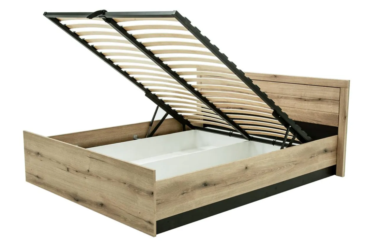 Łóżko z pojemnikiem i stelażem DENVER 160x200