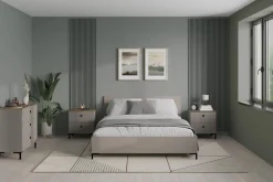 Łóżko z ryflowaniem DOMINICA 160x200 cm