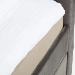 Łóżko z szufladą do spania ciemnoszare FORTINE 90x200