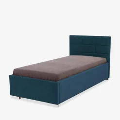 Łóżko ze stelażem granatowe SANTE 120x200 cm