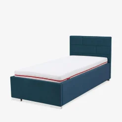 Łóżko ze stelażem granatowe SANTE 120x200 cm