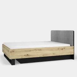 Łóżko ze stelażem i pojemnikiem UPSALA 160x200 cm