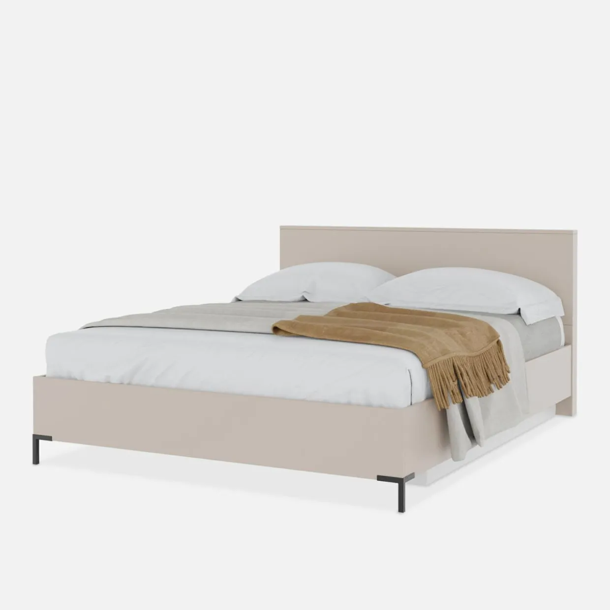 Łóżko ze stelażem i pojemnikiem CREMONA 160x200 cm