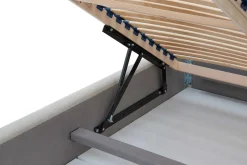 Łóżko ze stelażem krem MAGGIE FULL 140x200 cm