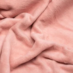 Koc bawełniano-akrylowy RÓŻOWY 150x200 cm