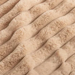 Koc beżowy CORDOVA 150x200 cm