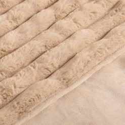 Koc beżowy CORDOVA 150x200 cm