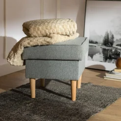 Koc beżowy SQUADRO 150x200 cm