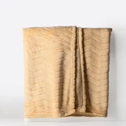 Koc beżowy TIKA 150x200 cm