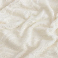 Koc biały JASMINE 130x160 cm