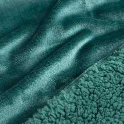 Koc ciemnozielony CASMIR 130x160 cm