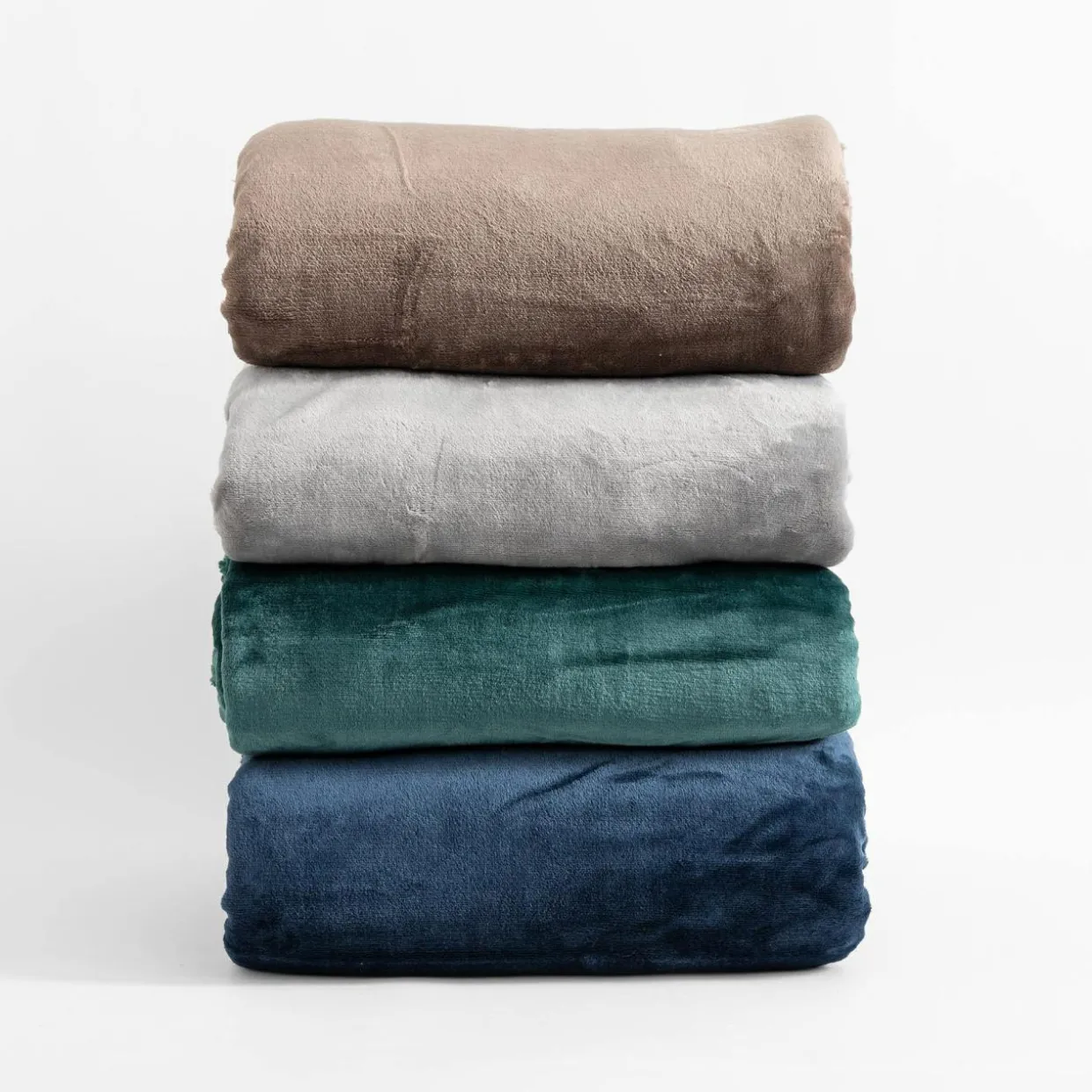 Koc ciemnozielony CASMIR 130x160 cm