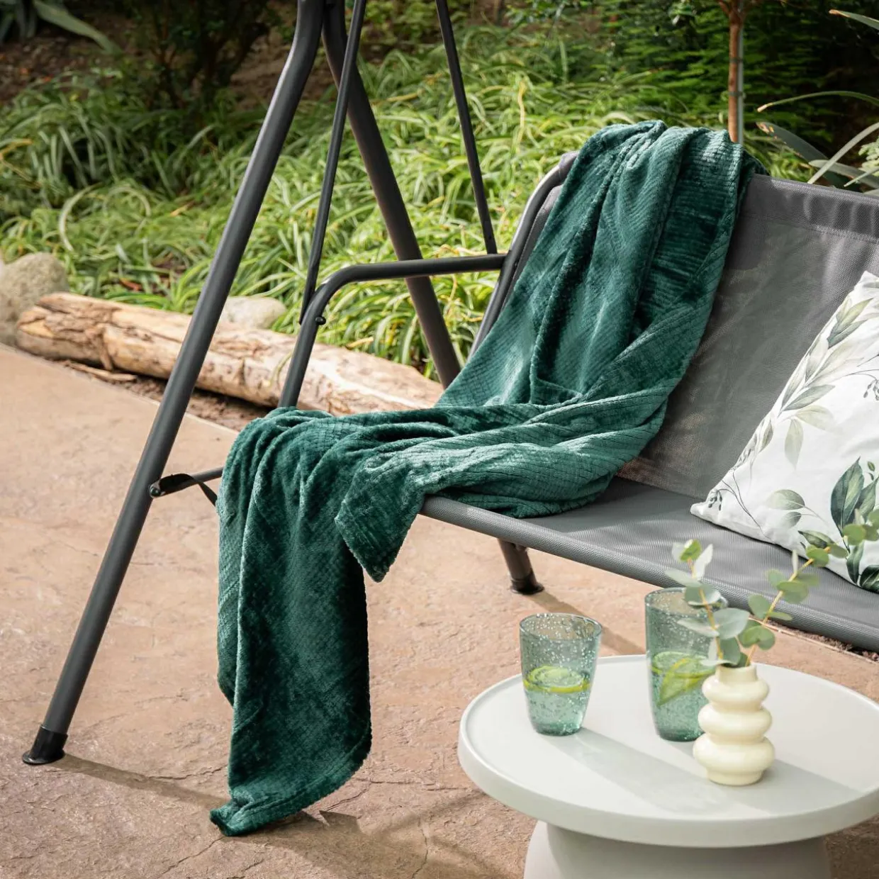 Koc ciemnozielony TASTY 150x200 m