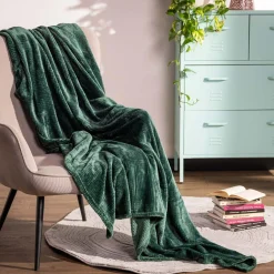 Koc ciemnozielony TASTY 150x200 m