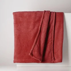 Koc czerwony CORAL 130x160 cm